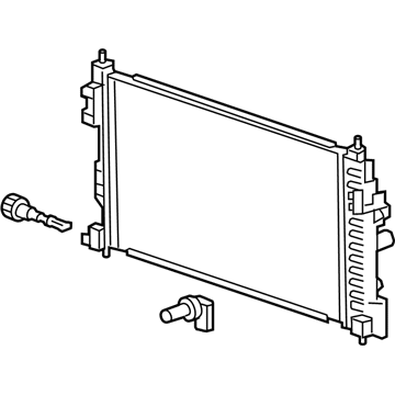 2013 Chevy Malibu Radiator - 20979496