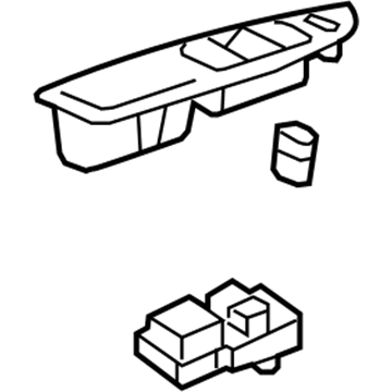 GM 25952165 Bezel Assembly, Side Window Switch *Cocoa