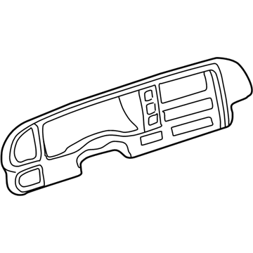 GM 15956446 Bezel Assembly, Instrument Panel Cluster Trim Plate