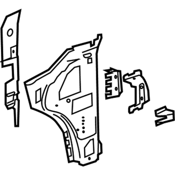 GM 23211643 Panel Assembly, Body Hinge Pillar Inner