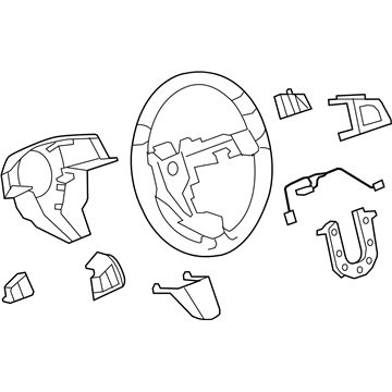 GM 22982685 Steering Wheel Assembly *Cocoa