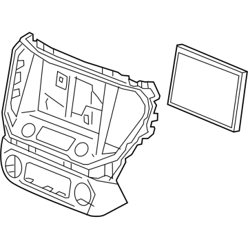 GMC 87819688 CONTROL,AMPLITUDE MODULATION/FREQUENCY MODULATION STEREO RADIO(SEE GROUP 10 "INSTRUMENT PANEL" FOR DETAILED ILLUSTRATED VIEW)(INCLUDES 1,3)(JET BLACK)