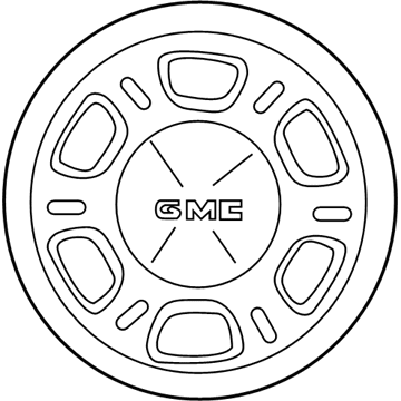 GM 15712389 Hub Cap ASSEMBLY (Center) *Aluminum Ove