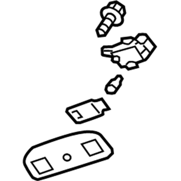 GM 23143026 Lamp,Roof Rail Rear Seat Position Reading & Csty