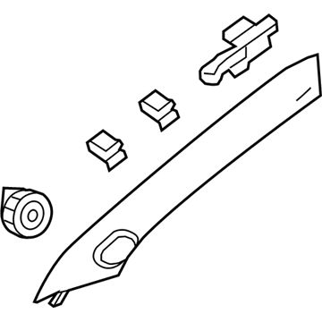 GM 95363726 Molding Assembly, Windshield Garnish *Titanium