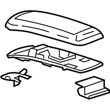 GM 10361888 Armrest Assembly, Front Floor Console *Dark Titanium