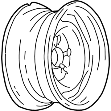 Chevy 9591886 Wheel, Steel