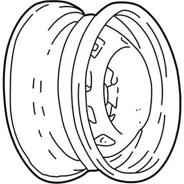 GMC 9592791 Wheel, Steel