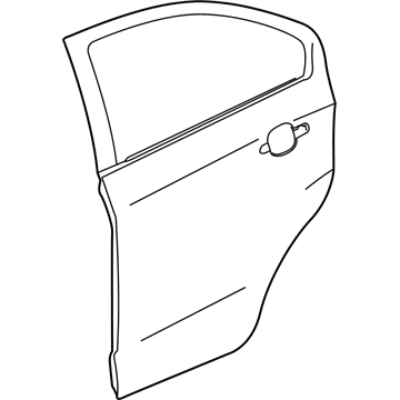 GM 95087830 Panel, Rear Side Door Outer