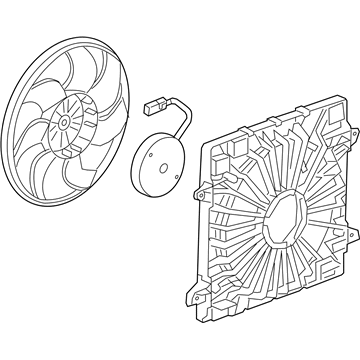 Cadillac 85159684 Fan Assembly