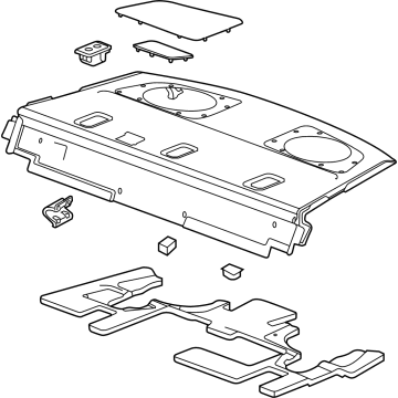 GM 85116660 Trim Assembly, R/Wdo Pnl *Black