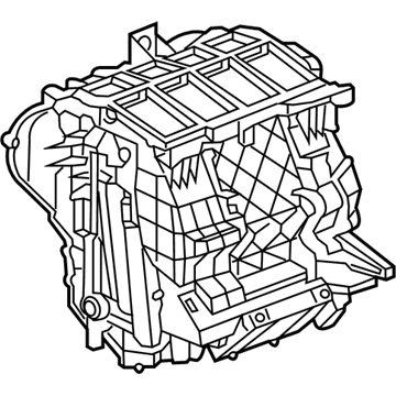 Cadillac 87824145 CASE,HEATER & A/C EVAPORATOR(INCLUDES 33-37,42-48)(USE ON VEHCILES W/O DAT SENSORS)(FOR 1ST DESIGN SEE 84225482)