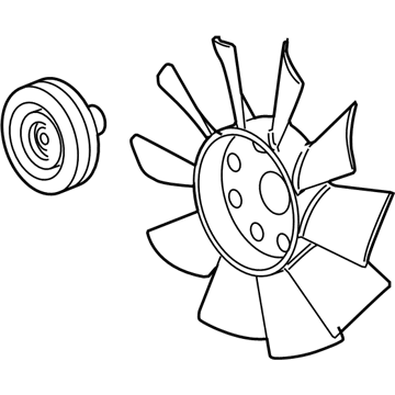 GM 19353837 Fan Assembly, Engine Cooler