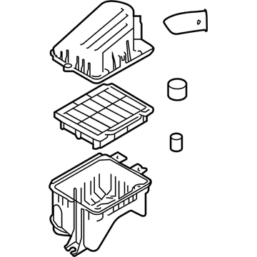 Pontiac 96859246 Air Cleaner Assembly