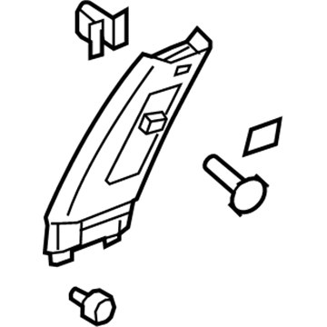 GM 22782469 Panel Assembly, Center Pillar Upper Trim *Light Ttnum