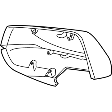 Cadillac 22839659 Mirror Cover