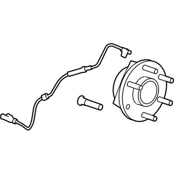 GM 84856654 Hub Assembly, Front Whl (W/ Brg & Whl Spd Sen)