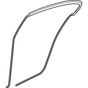 GM 92507952 Weatherstrip Assembly, Rear Side Door Upper Auxiliary