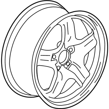 GM 9599030 Wheel Rim Assembly, 18X8J 41Mm Outside 120X5Xm14 Bellcrank