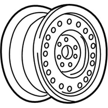 Chevy 9591661 Wheel, Steel