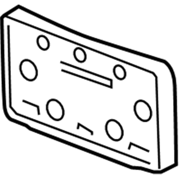 Cadillac 25819989 License Bracket