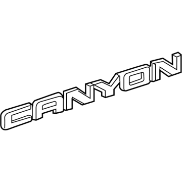 GM 85639487 PLATE ASM-E/GATE VEH NA *EX BRT CHROMM