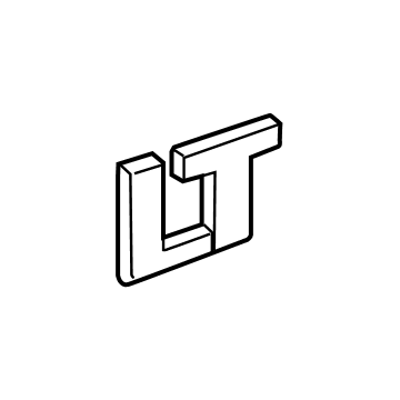 GM 84965113 PLATE ASM-E/GATE TR LVL NA *EX BRT CHROMM