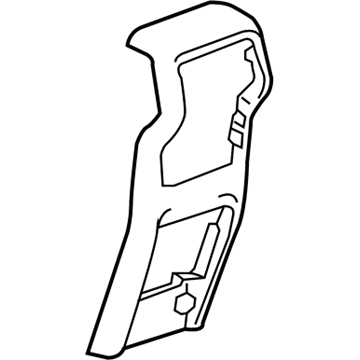 GM 84158104 Panel, Front Floor Console Rear Trim *Light Ash Grr