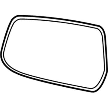 GM 20873492 Mirror, Outside Rear View (Reflector Glass & Backing Plate)