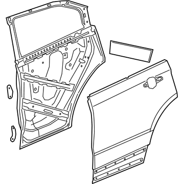 Cadillac 84710204 Door Shell