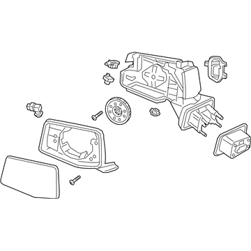 GMC 84823224 Mirror Assembly