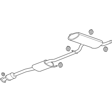 2014 Chevy Captiva Sport Exhaust Pipe - 19420247