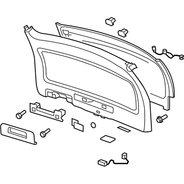 GM 20839853 Panel Assembly, Lift Gate Lower Trim Finish *Light Cashmere