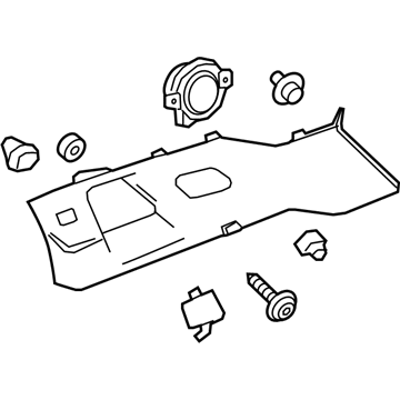 GM 84297518 Panel Assembly, Quarter Upper Trim *Light Wheat