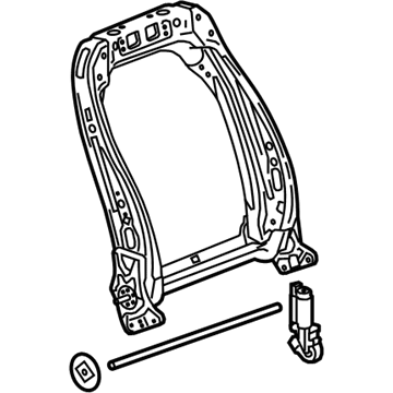 GM 13578624 Frame Assembly, Front Seat Back Cushion