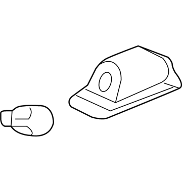 Cadillac 13502178 License Lamp