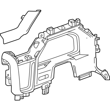 GM 86823693 PLATE ASM-I/P CSTR TR *JET BLACK