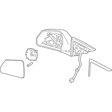 Cadillac 25828072 Mirror Assembly