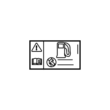 Cadillac 22801873 Fuel Label