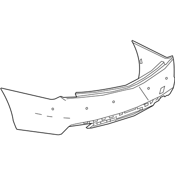 GM 84779092 Fascia Assembly, Rear Bpr Upr *Serv Primer