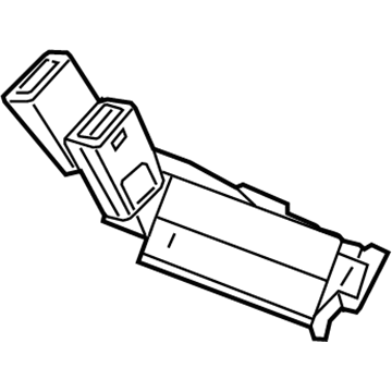 GM 19332734 Belt Kit,Rear Seat (Buckle Side) *Light Ttnum *Titanium