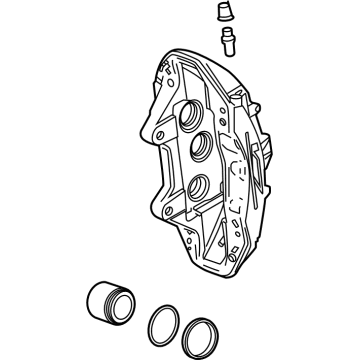 GM 84894431 CALIPER ASM-FRT BRK (W/O BRK PADS & BRKT*EDGE RED T