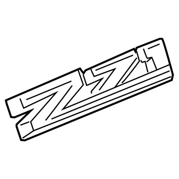 GM 84763216 Plate Assembly, F/Fdr Mktg Pkg Na *Black