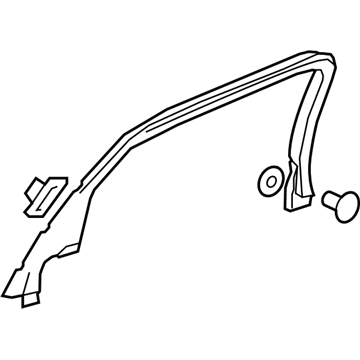 GM 23276639 Molding Assembly, Rear Side Door Window Garnish