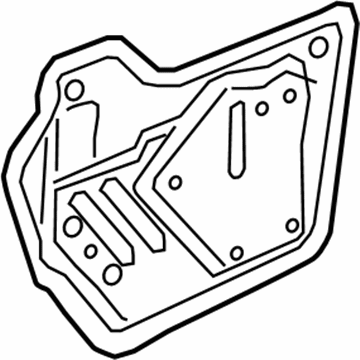 GM 84087982 Deflector Assembly, Rear Side Door Water