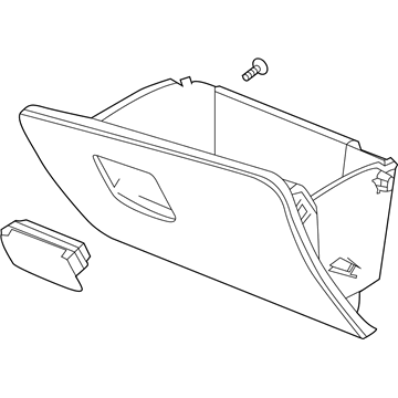 GM 84243262 Door Assembly, Instrument Panel Compartment *Platinum M