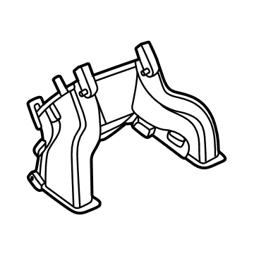 GM 84801571 DUCT-F/FLR CNSL RR AIR FRT