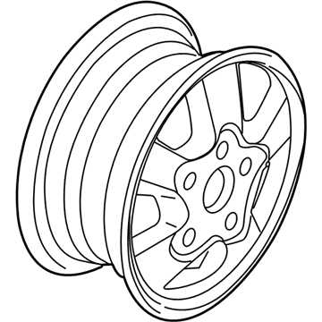 GM 9594407 Wheel Assembly, 17X9 Aluminum 50Mm Outside 120.65 Bellcrank *Machine Face