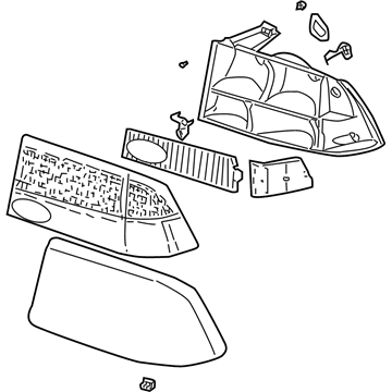 GMC 16523153 Lens & Housing