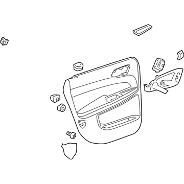 Chevy 15874390 Door Trim Panel